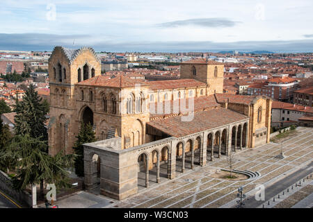 La basilique de San Vicente de Avila Avila, Espagne Banque D'Images