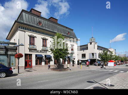 Rue principale de Lappeenranta. La Carélie du Sud. La Finlande Banque D'Images