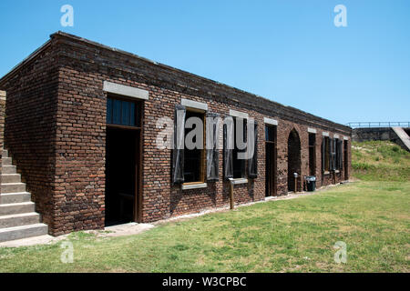 La forge de gains dans l'île de Fort Dauphin, Alabama Banque D'Images