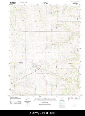 Carte TOPO USGS KANSAS KS Nortonville 20120906 Restauration TM Banque D'Images