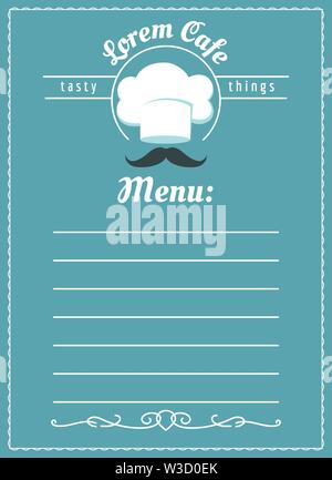 Bakery Café menu template Illustration de Vecteur
