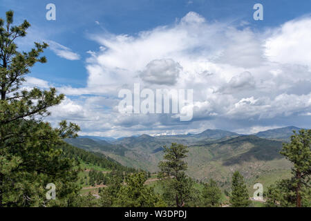 Avis de Lookout Mountain, Denver, Colorado, USA Banque D'Images