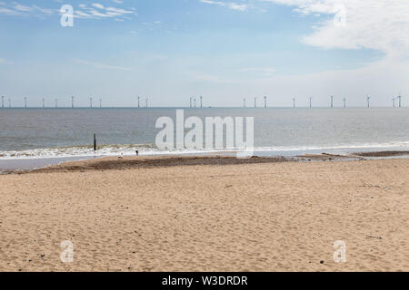 La côte de Norfolk à Caister on Sea Banque D'Images