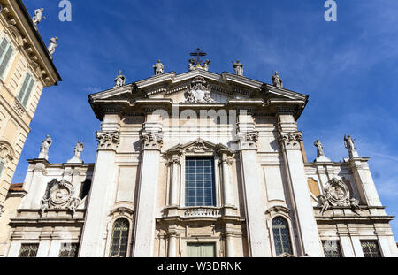 L'Italie, Lombardie, Mantoue, Piazza Sordello, le Duomo Banque D'Images