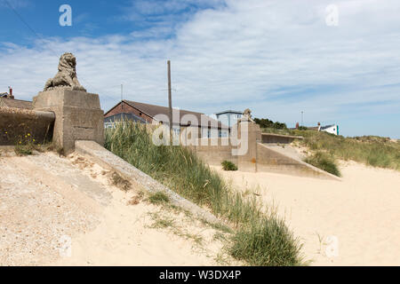 La côte de Norfolk à Caister on Sea Banque D'Images