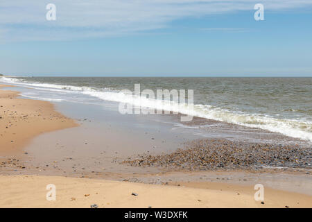 La côte de Norfolk à Caister on Sea Banque D'Images