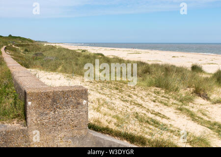 La côte de Norfolk à Caister on Sea Banque D'Images