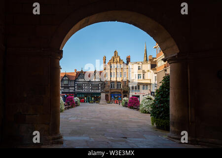 Place de Shrewsbury, Shropshire, Angleterre Banque D'Images