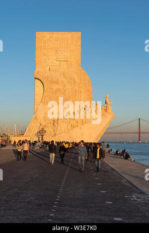 Monument des Découvertes, le Padrão dos Descobrimentos, quartier de Belém, Lisbonne, Portugal Banque D'Images