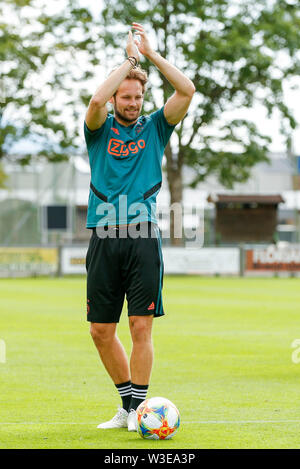 BRAMBERG AM WILDKOGEL, 15-07-2019, l'Ajax en Autriche. Pré saison 2019-2020. Ajax player Daley Blind sur la balle au cours de la formation . Banque D'Images