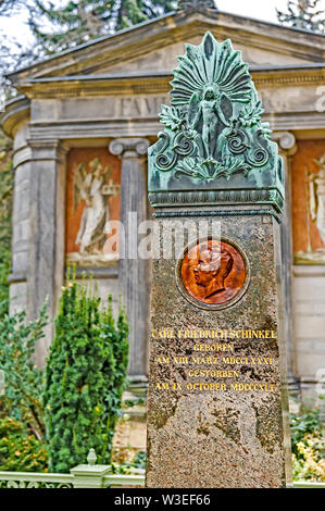 Carl Friedrich Schinkel, auf dem Grab Dorotheenstädtischen Friedhof à Berlin Banque D'Images