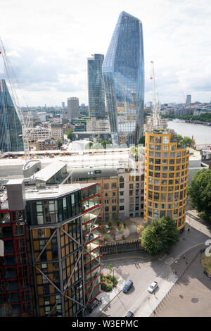 Bankside, un loft blackfriars vu de Tate Modern Construction Niveau Visualisation Blavatnik Banque D'Images