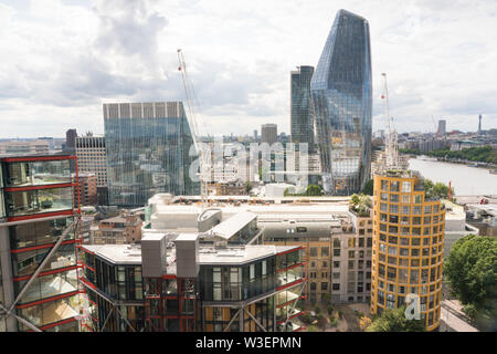 Bankside, un loft blackfriars vu de Tate Modern Construction Niveau Visualisation Blavatnik Banque D'Images