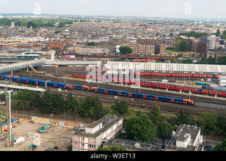 La gare de Clapham Junction Wandsworth, Londres, Banque D'Images