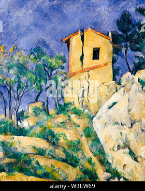 Paul Cézanne, la maison avec les murs lézardés, la peinture de paysages, 1892-1894 Banque D'Images