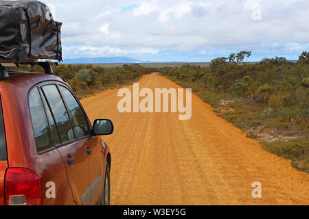 Sur la route de l'Australie de l'outback Banque D'Images