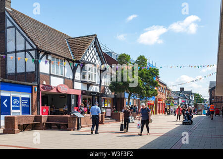 Witton Street dans le centre-ville de Northwich Cheshire UK Banque D'Images