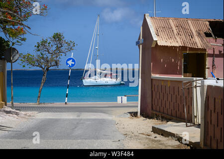 Location à un matin à l'extérieur de la ville de Kralendijk, Bonaire, Antilles néerlandaises Banque D'Images