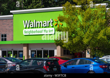 Walmart Neighborhood Market à Snellville (Métro Atlanta, Géorgie. (USA) Banque D'Images