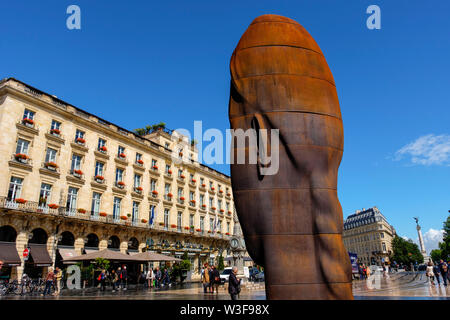 La place de la Comédie et le Grand Hotel de Bordeaux, Gironde. Région Aquitaine. France Europe Banque D'Images