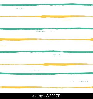 Grand bleu et jaune peint à la main design rayures grunge. Vecteur géométrique transparente sur fond blanc frais. Super pour bien-être, beauté Illustration de Vecteur