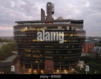 Arche de General Electric Building à Hammersmith, Londres, 13 juillet 2019., Banque D'Images