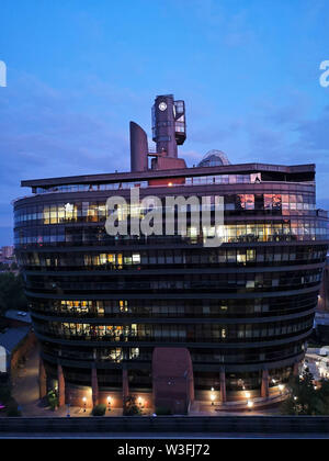 Arche de General Electric Building à Hammersmith, Londres, 13 juillet 2019., Banque D'Images