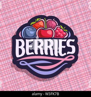 Logo Vector pour les petits fruits Illustration de Vecteur