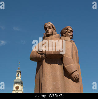 Tirailleurs lettons Monument, Riga, Lettonie Banque D'Images