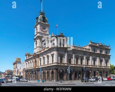 Hôtel de ville sur Sturt Street dans la vieille ville minière de Ballarat, Victoria, Australie Banque D'Images