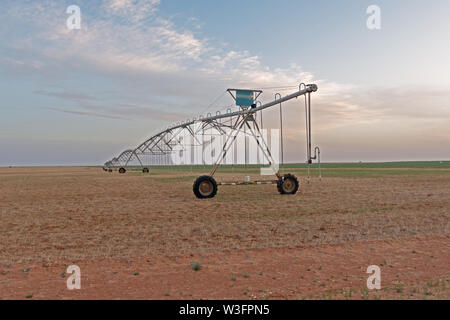 Équipement d'irrigation près de Seminole, Texas, États-Unis Banque D'Images