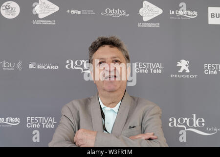 Cap d'Agde, France. 21th juin 2019.Gerard Moulevrier fréquente l'Hérault du cinéma et de la télévision au Cap d'Agde en France Banque D'Images