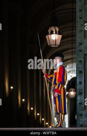 Garde Suisse, Vatican, Rome, Italie Banque D'Images