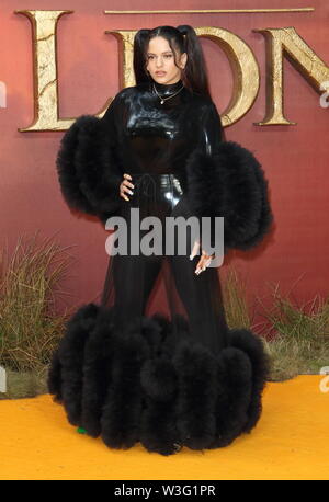 Londres, Royaume-Uni. 15 juillet, 2019. Londres, Royaume-Uni. Rosaliar à première européenne du Disney's The Lion King à l'odéon Luxe cinema, Leicester Square, Londres, le 14 juillet 2019 Ref : CMT73-J5182-150719 Keith Mayhew/Monument Crédit : CMT MEDIA MEDIA/Alamy Live News Banque D'Images