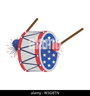 Indépendance usa 4 juillet cartoon Illustration de Vecteur