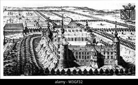 Château de Trazegnies. Banque D'Images