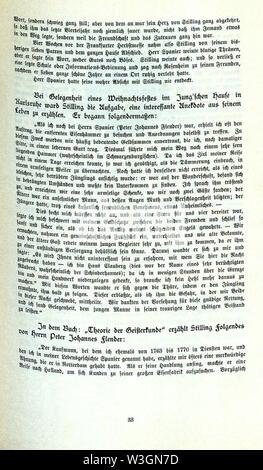 CHRONIK DER FAMILIE FLENDER, Ludwig Voss (Verlag), Düsseldorf 1900, S. 33 (Johann Heinrich Jung, gen. Jung-Stilling, geb. En 1740 Grund im Siegerland, gest. 1817 à Karlsruhe beschreibt Peter Johannes Flender). Banque D'Images