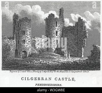 Cilgerran Castle, Pembrokeshire. Banque D'Images