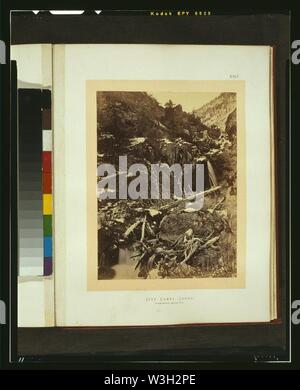 City Creek Canyon - montagnes Wasatch, Salt Lake Valley Banque D'Images