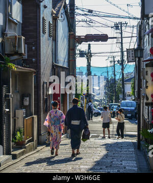 Kyoto, Japon - Jun 25, 2019. Sannen Zaka Street à Kyoto, au Japon. Japon Kyoto a servi de capital et la résidence de l'empereur de 794 jusqu'en 1868. Banque D'Images