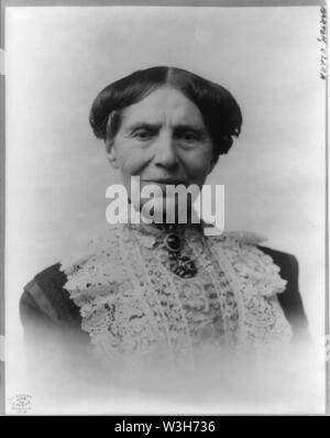 Clara Barton, portrait en buste, vieillesse Banque D'Images