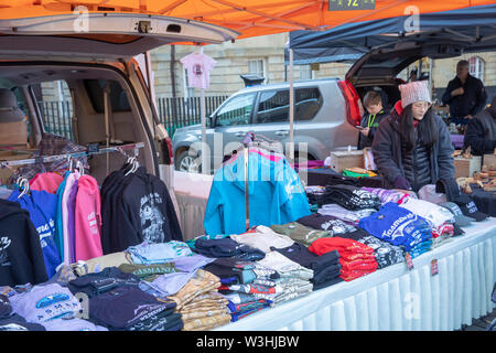 Le marché du samedi à Hobart Salamanca centre-ville, ces marchés extérieurs ont lieu chaque samedi,Hobart Tasmanie,Australie, Banque D'Images