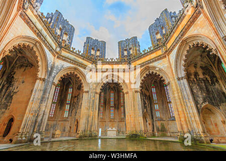 Capela Imperfeitas (Monastère de Batalha) Banque D'Images