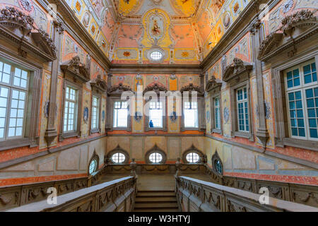 Intérieur du palais épiscopal, Porto Banque D'Images