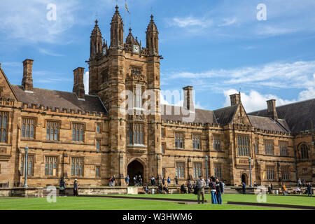 L'Université de Sydney, la plus ancienne université de l'Australie et l'une des universités de grès Banque D'Images