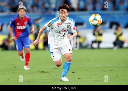 Tokyo, Japon. 14 juillet, 2019. Kyohei Noborizato du Kawasaki frontale au cours de la J1 2019 football match Ligue entre FC Tokyo 0-3 Kawasaki frontale au Ajinomoto Stadium à Tokyo, Japon, Juillet 14, 2019. Credit : AFLO/Alamy Live News Banque D'Images