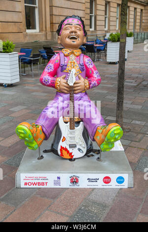 Piste Big Bucket de oor Wullie, à l'angle de Wilson Street et Brunswick Street, dans le centre-ville de Glasgow, en Écosse, au Royaume-Uni Banque D'Images