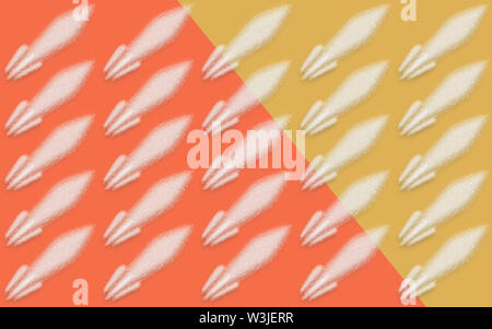 Faible sur un vaisseau spatial poly magnifique arrière-plan. Banque D'Images