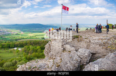 LICHTENFELS, ALLEMAGNE - circa 2019 Mai : La vue depuis la montagne Staffelberg près de Lichtenfels, Bavière, Allemagne Banque D'Images