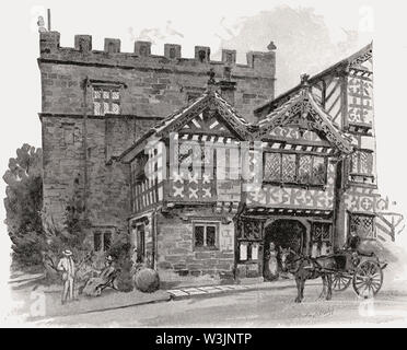 Turton Tower, Manor House à Chapeltown, North Turton, Lancashire, Angleterre Banque D'Images